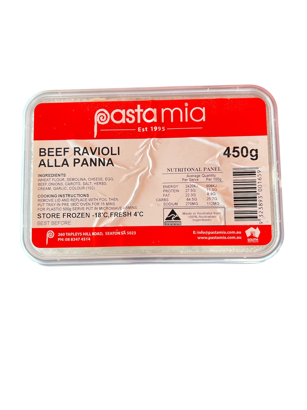 Frozen Beef Ravioli Anna Panna