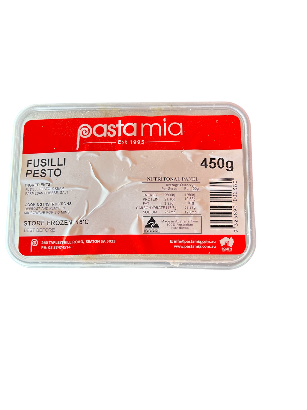 Frozen Fusilli Pesto Pasta