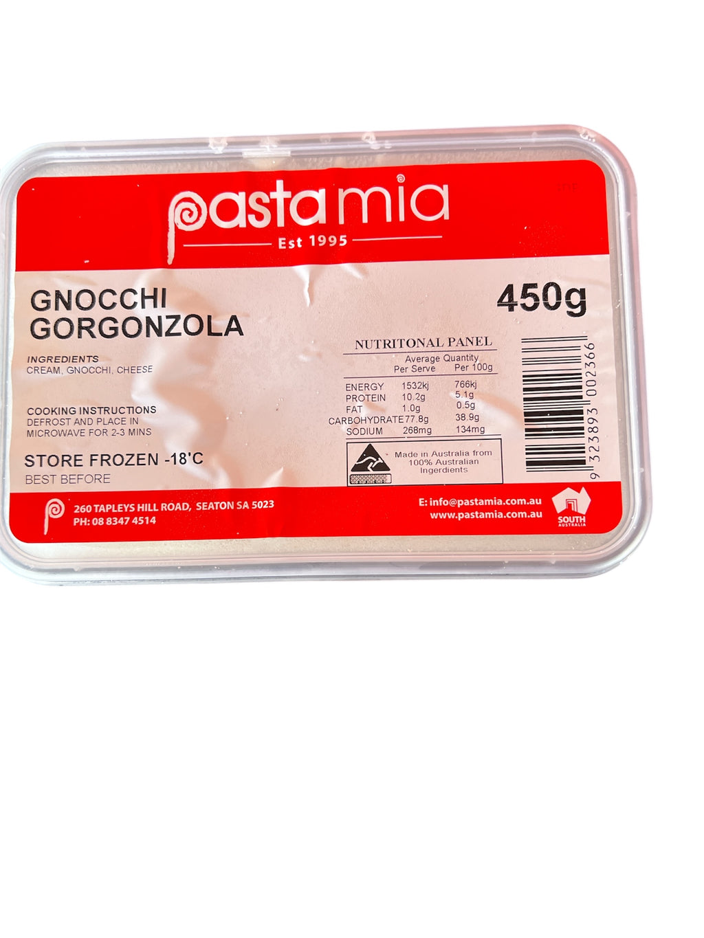 Wholesale Frozen Gnocchi With Gorgonzola