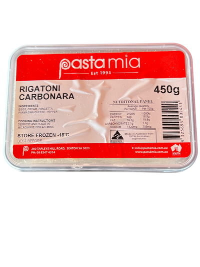 Frozen Rigatoni Carbonara